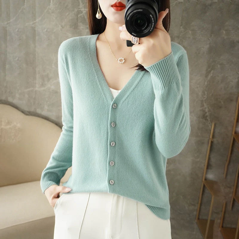 Damen Strickjacke mit V-Ausschnitt | Lässig - Image 9