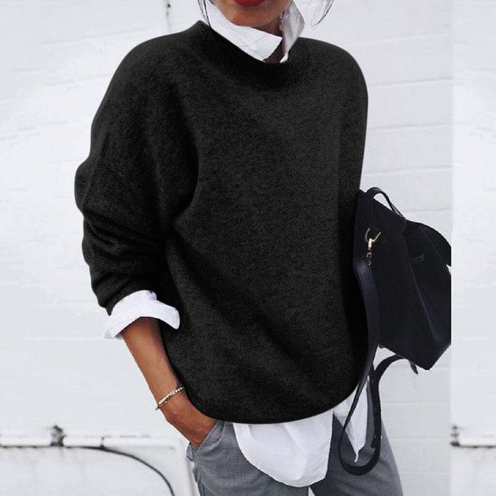 Damen-Strickpullover mit Rundhalsausschnitt | Langarm - Image 2