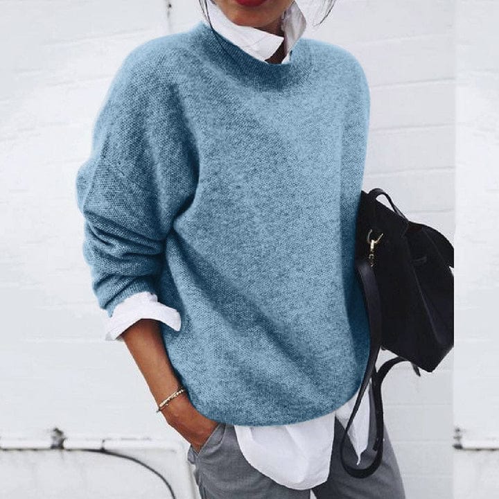 Damen-Strickpullover mit Rundhalsausschnitt | Langarm - Image 3