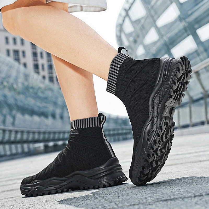 Damen Stricksneaker mit rutschfestem Profil und elastischem Kragen - Image 2