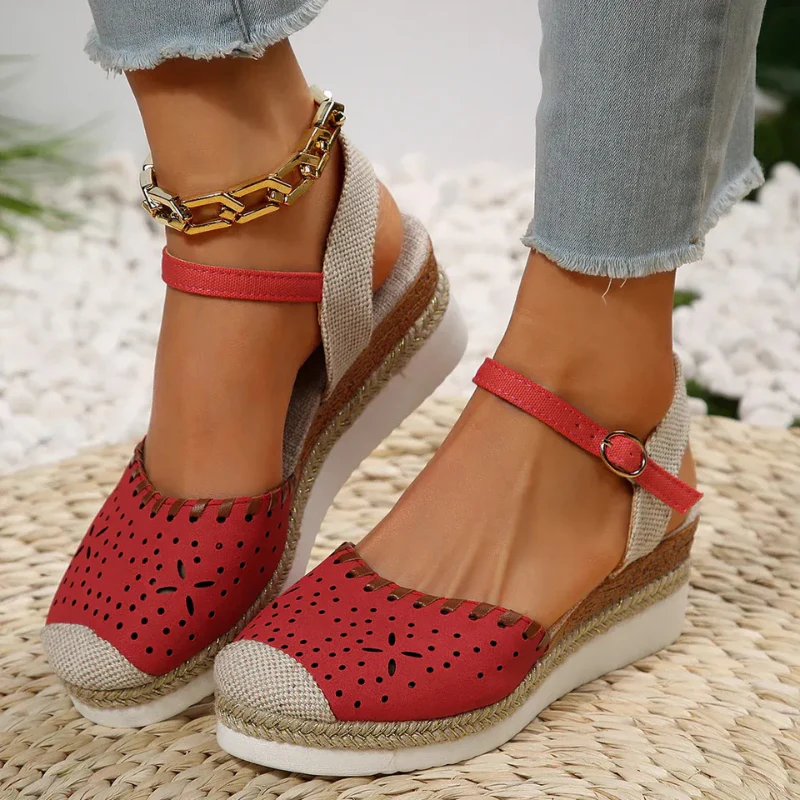 Damen stylische Espadrilles mit Knöchelriemen | Sommer - Image 4