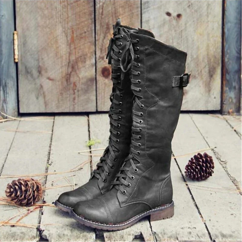 Damen stylische Vintage-Stiefel | Bequeme