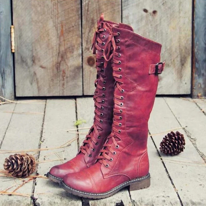 Damen stylische Vintage-Stiefel | Bequeme - Image 4