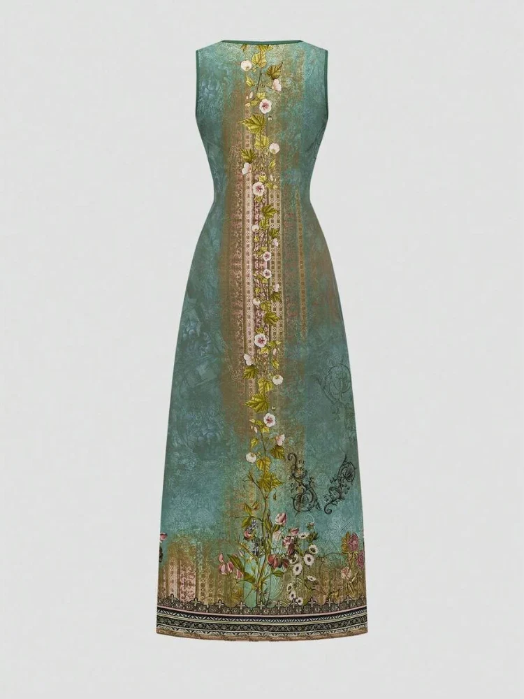 Damen stylisches ärmelloses langes Oberteil- und Hosen-Set | Moderne - Image 2