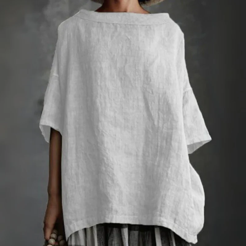 Damen stylisches lockeres Hemd | Kurzarm - Image 3
