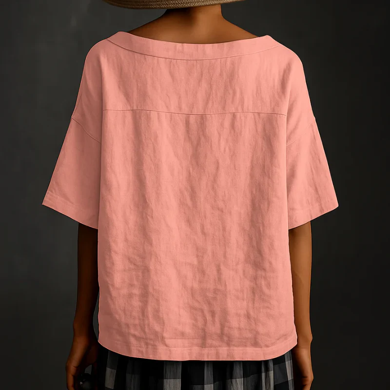 Damen stylisches lockeres Hemd | Kurzarm - Image 9