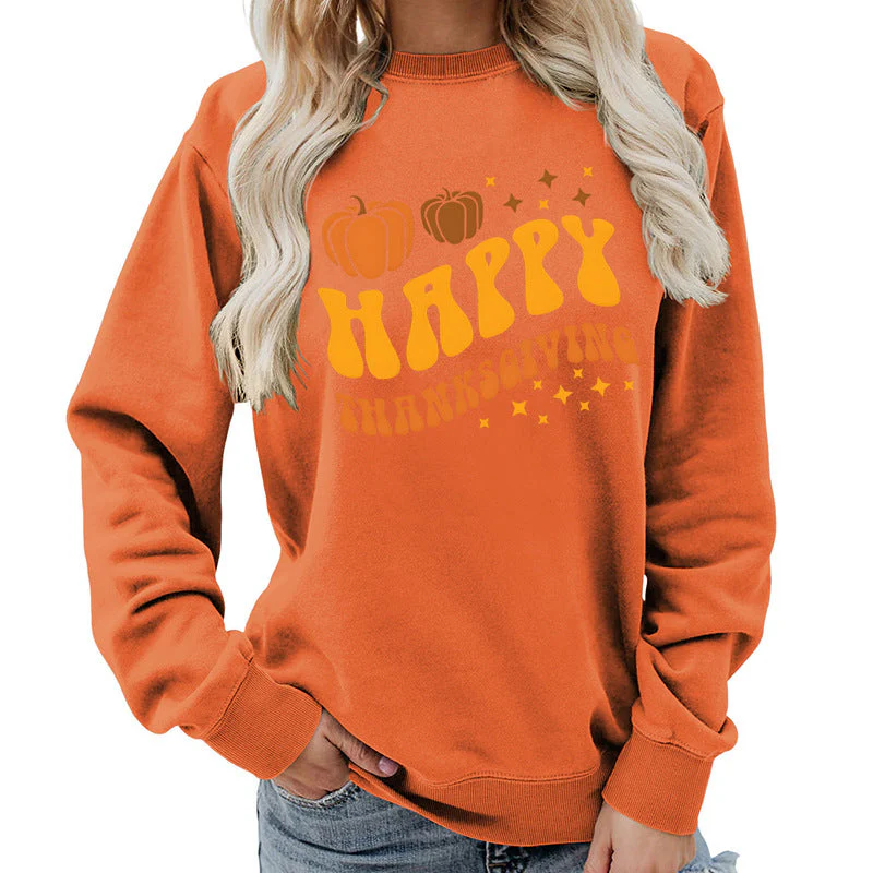 Damen Sweater mit festlichem Pumpkin-Motiv und gemütlicher Passform - Image 11