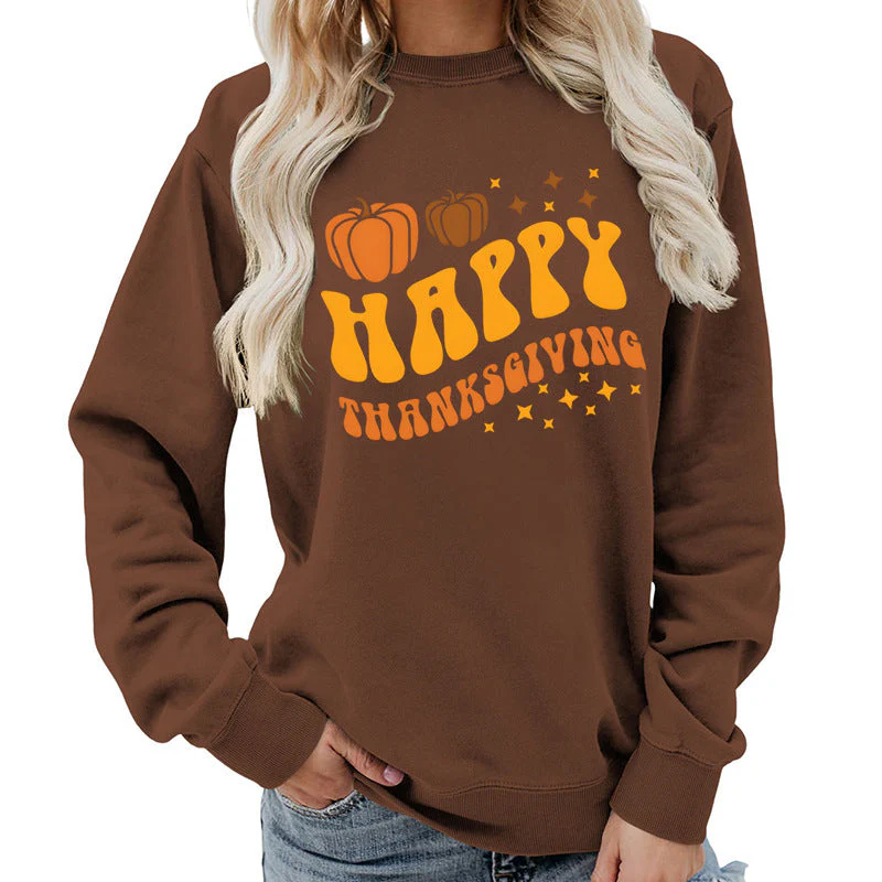 Damen Sweater mit festlichem Pumpkin-Motiv und gemütlicher Passform - Image 9