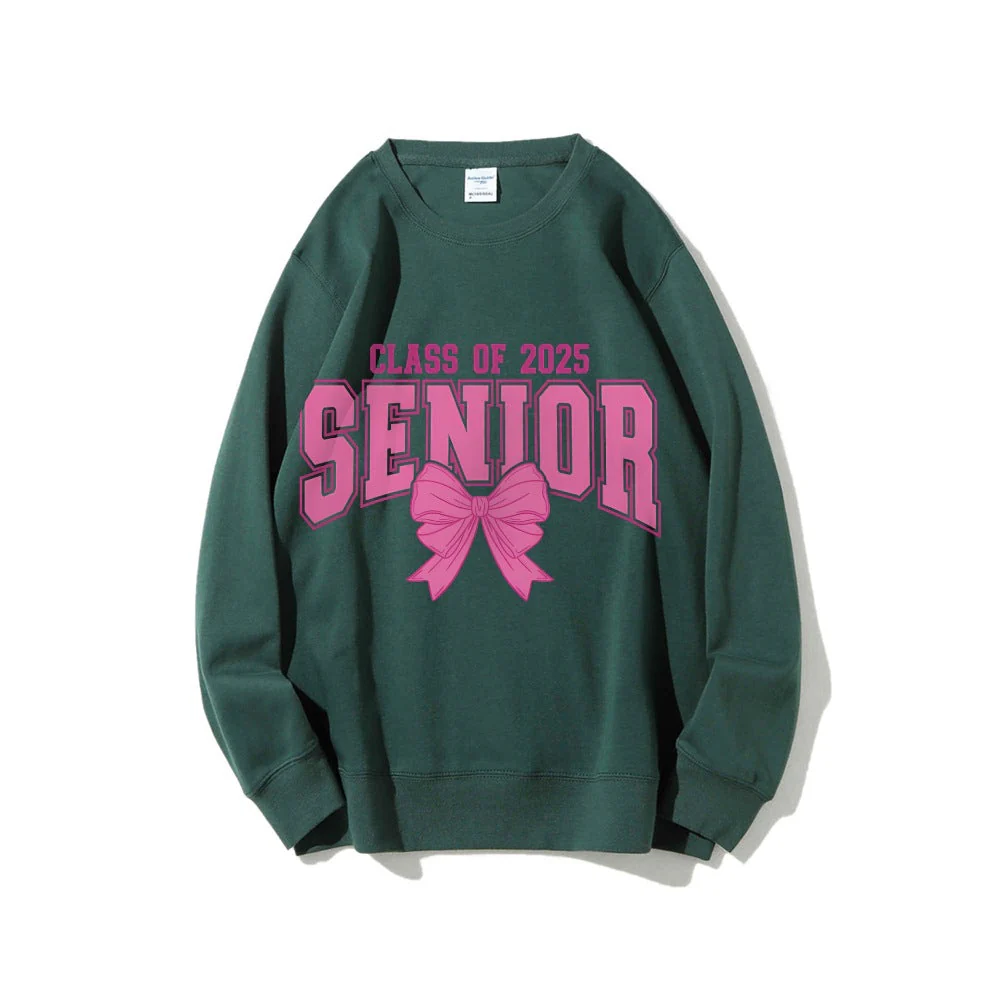Damen Sweatshirt mit Abschlussjahr und dekorativem Schleifendesign - Image 6