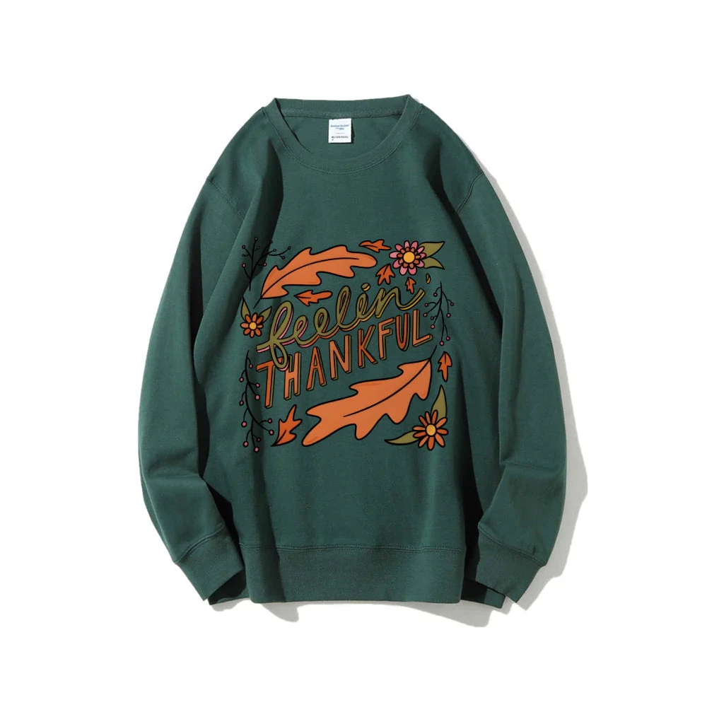 Damen Sweatshirt mit buntem Herbstmotiv und inspirierendem Schriftzug - Image 13