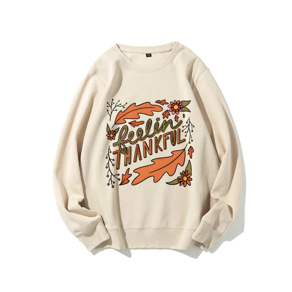 Damen Sweatshirt mit buntem Herbstmotiv und inspirierendem Schriftzug - Image 14