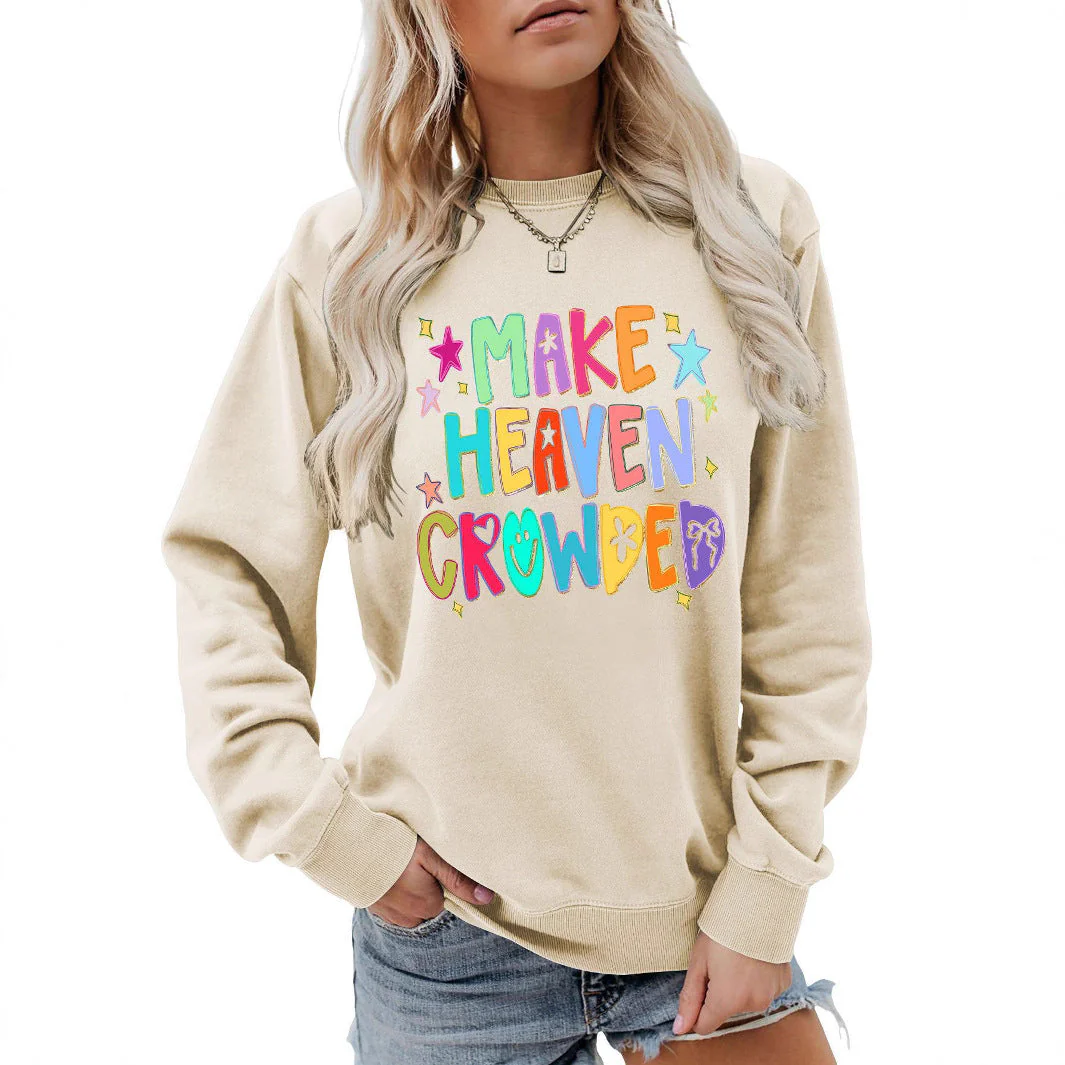 Damen Sweatshirt mit buntem Motiv und verspieltem Schriftzug - Image 2