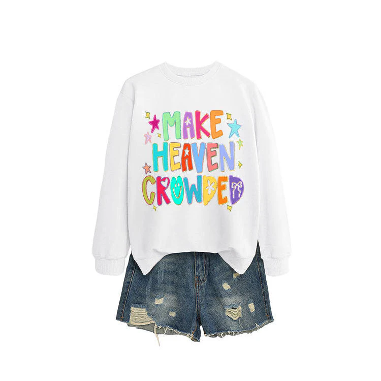 Damen Sweatshirt mit buntem Motiv und verspieltem Schriftzug - Image 4