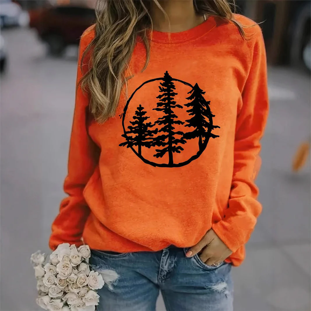 Damen Sweatshirt mit coolem Naturmotiv und lässigem Schnitt - Image 2