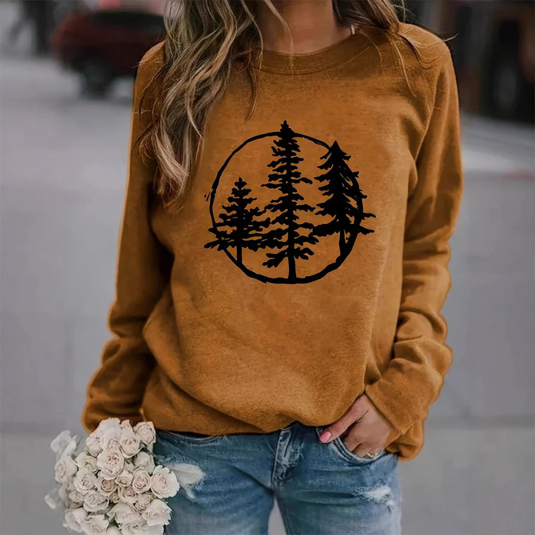 Damen Sweatshirt mit coolem Naturmotiv und lässigem Schnitt - Image 3