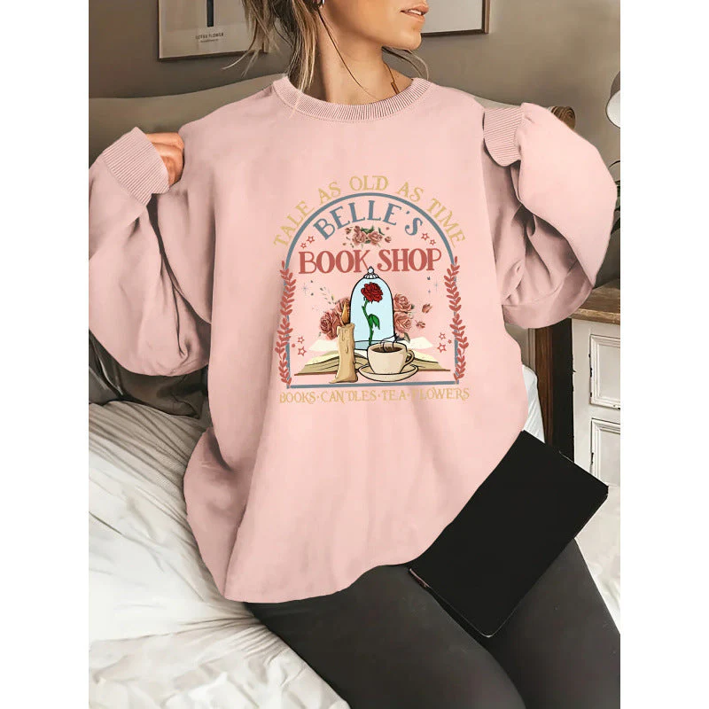 Damen Sweatshirt mit einzigartigem Buchladen-Motiv - Image 3