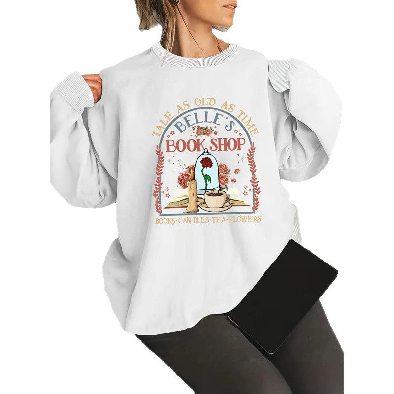 Damen Sweatshirt mit einzigartigem Buchladen-Motiv - Image 4