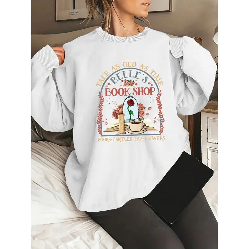 Damen Sweatshirt mit einzigartigem Buchladen-Motiv - Image 8