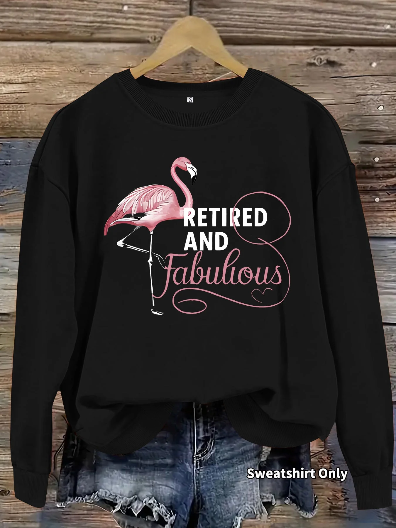 Damen Sweatshirt mit einzigartigem Flamingo-Motiv und inspirierendem Aufdruck - Image 10