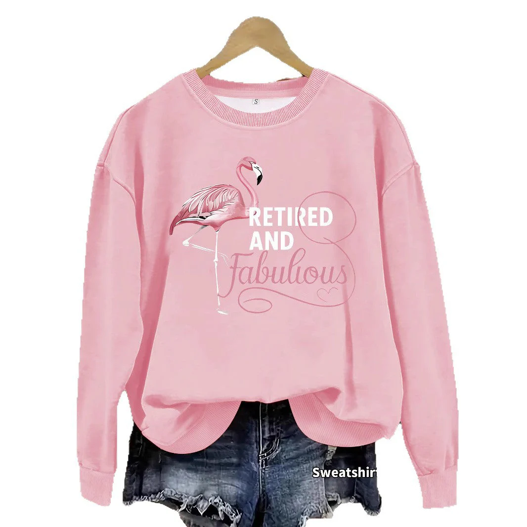 Damen Sweatshirt mit einzigartigem Flamingo-Motiv und inspirierendem Aufdruck - Image 4