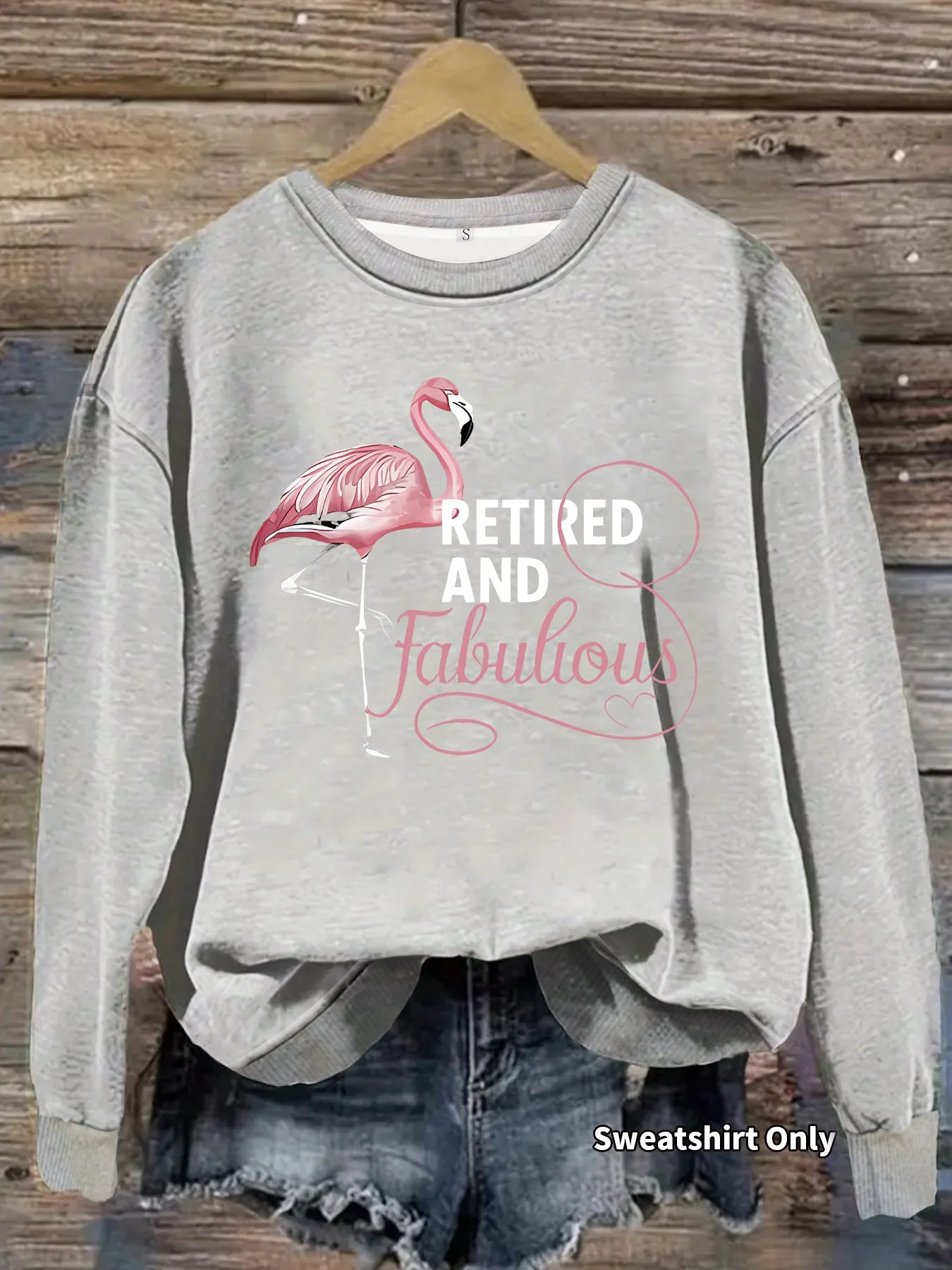 Damen Sweatshirt mit einzigartigem Flamingo-Motiv und inspirierendem Aufdruck - Image 7