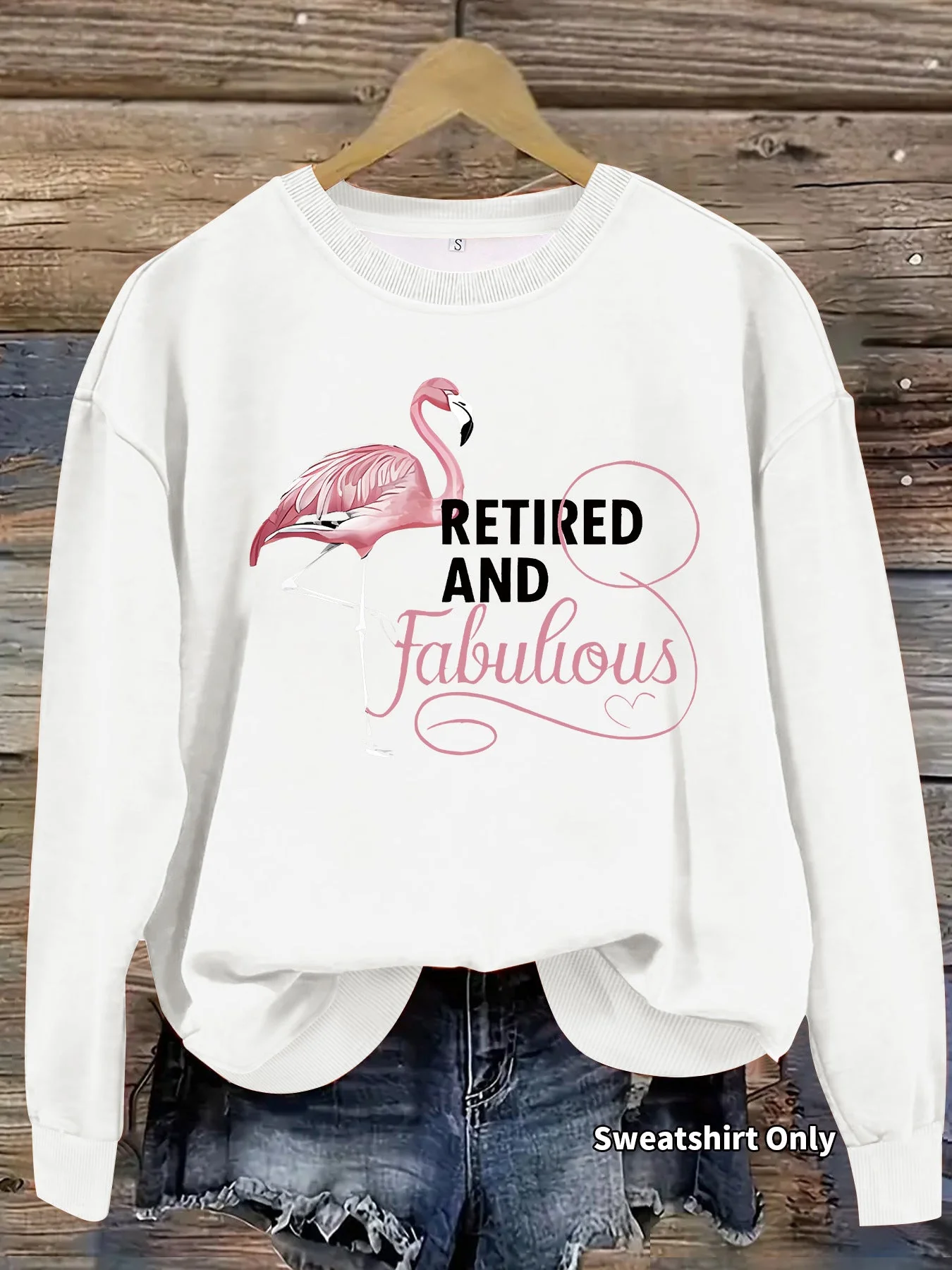 Damen Sweatshirt mit einzigartigem Flamingo-Motiv und inspirierendem Aufdruck - Image 8