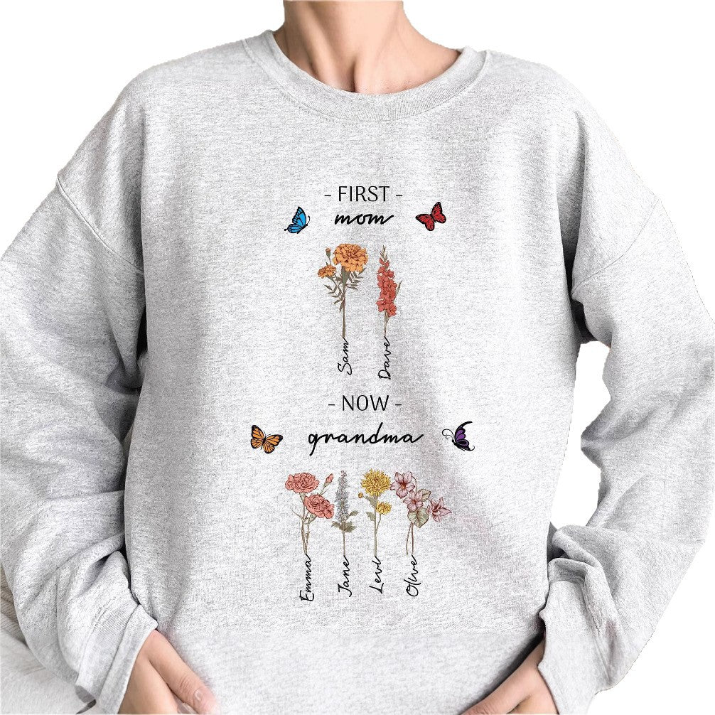 Damen Sweatshirt mit floralem Druck und inspirierendem Schriftzug - Image 4