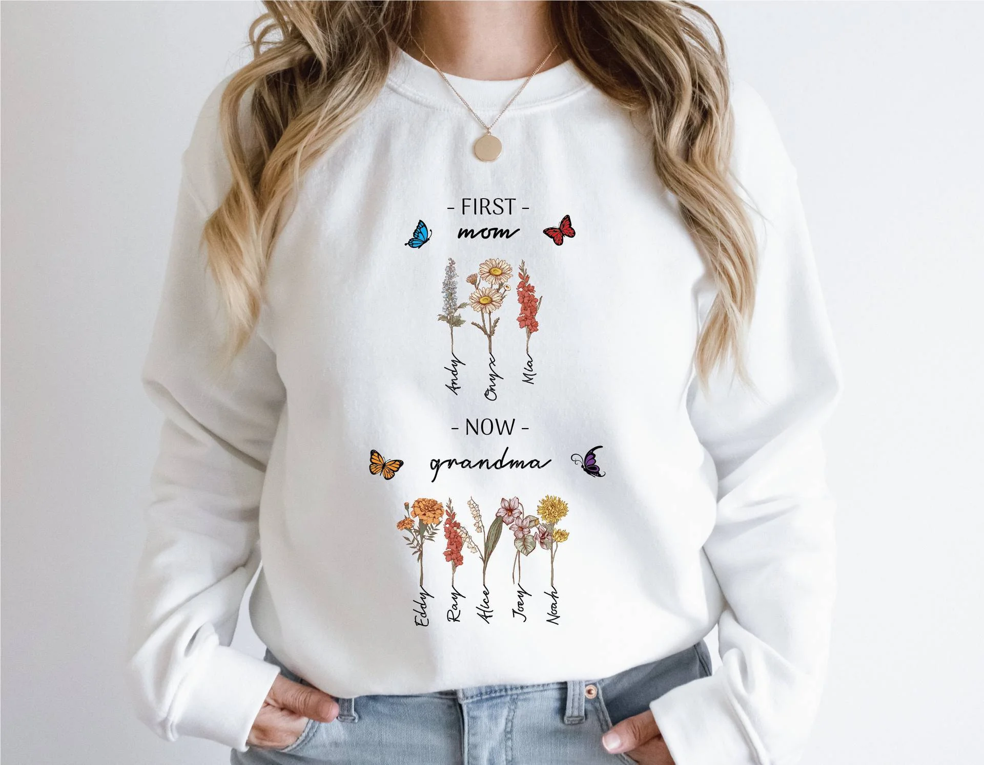 Damen Sweatshirt mit floralem Druck und inspirierendem Schriftzug - Image 7