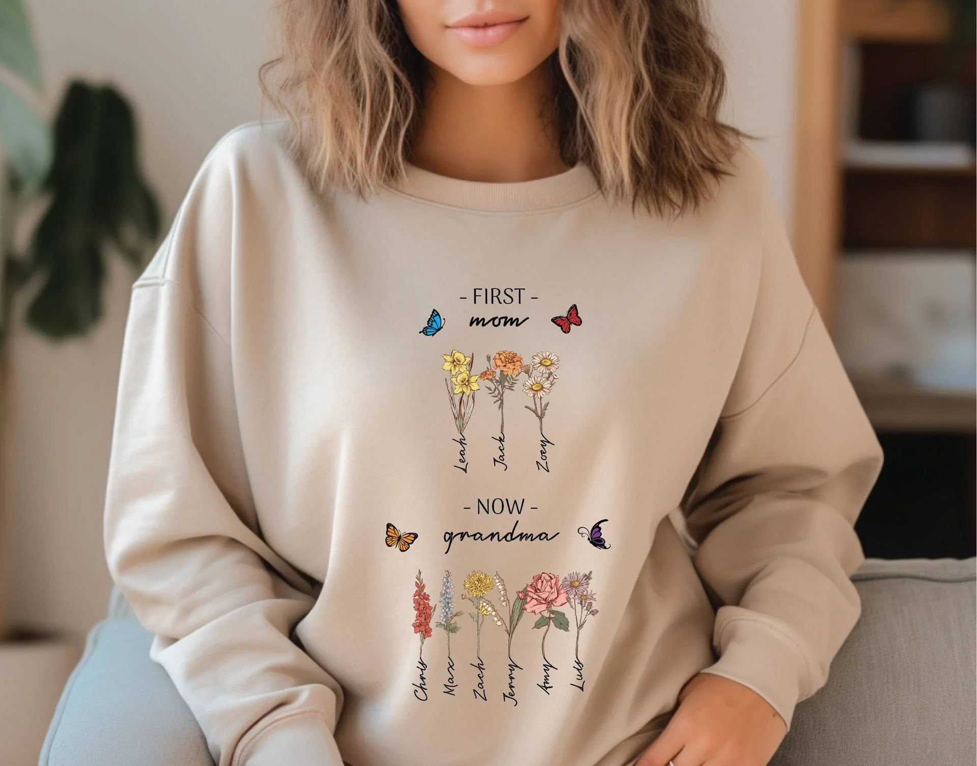 Damen Sweatshirt mit floralem Druck und inspirierendem Schriftzug - Image 8