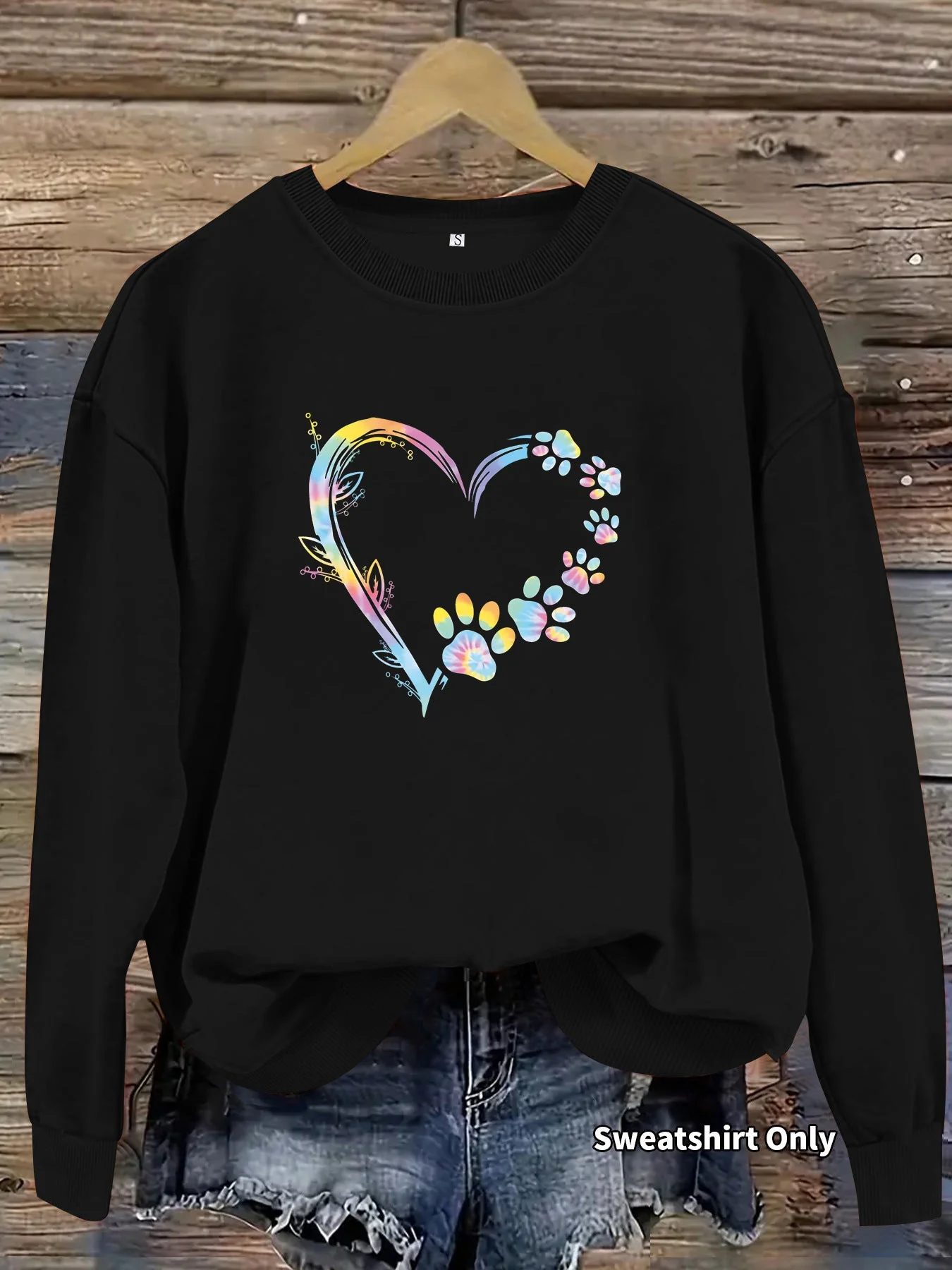 Damen Sweatshirt mit floralem Herzdesign und bequemer Passform - Image 12