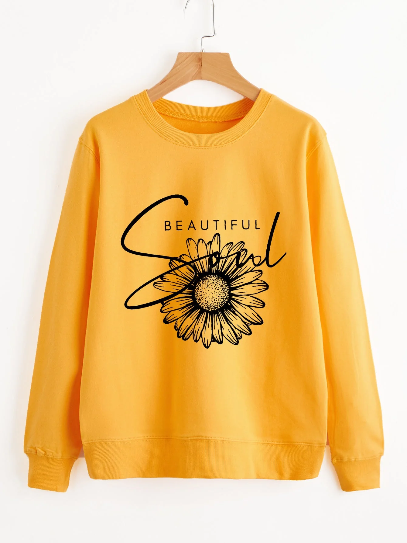 Damen Sweatshirt mit floralem Motiv und inspirierendem Schriftzug - Image 7