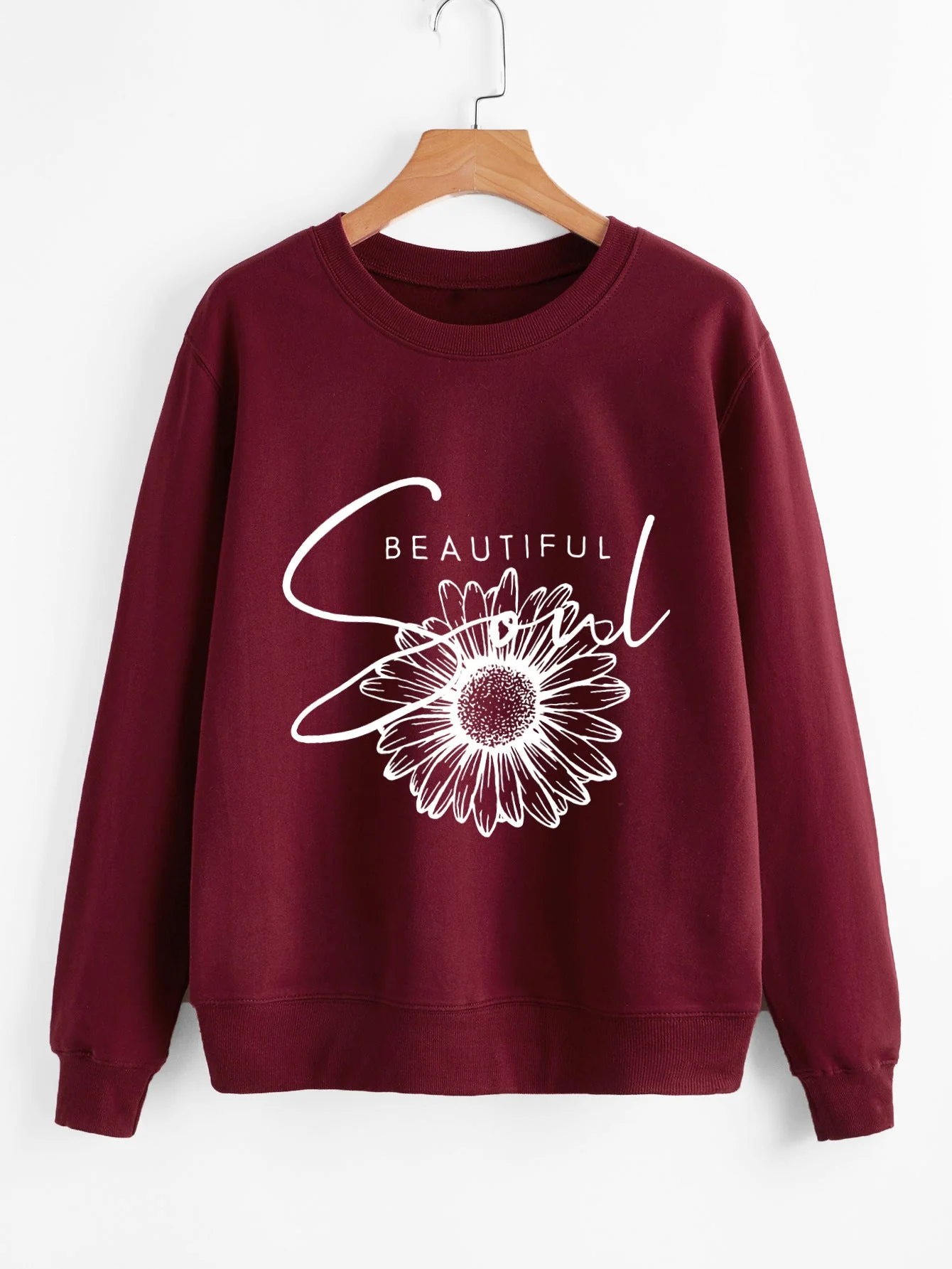 Damen Sweatshirt mit floralem Motiv und inspirierendem Schriftzug - Image 9