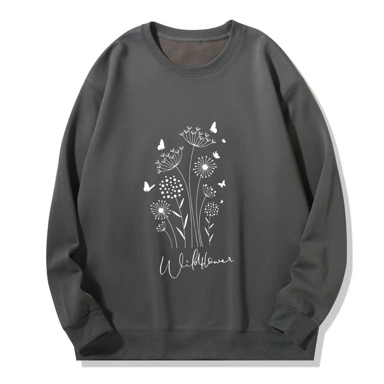 Damen Sweatshirt mit floralem Wildblumenprint und kuscheligem Innenfutter - Image 10