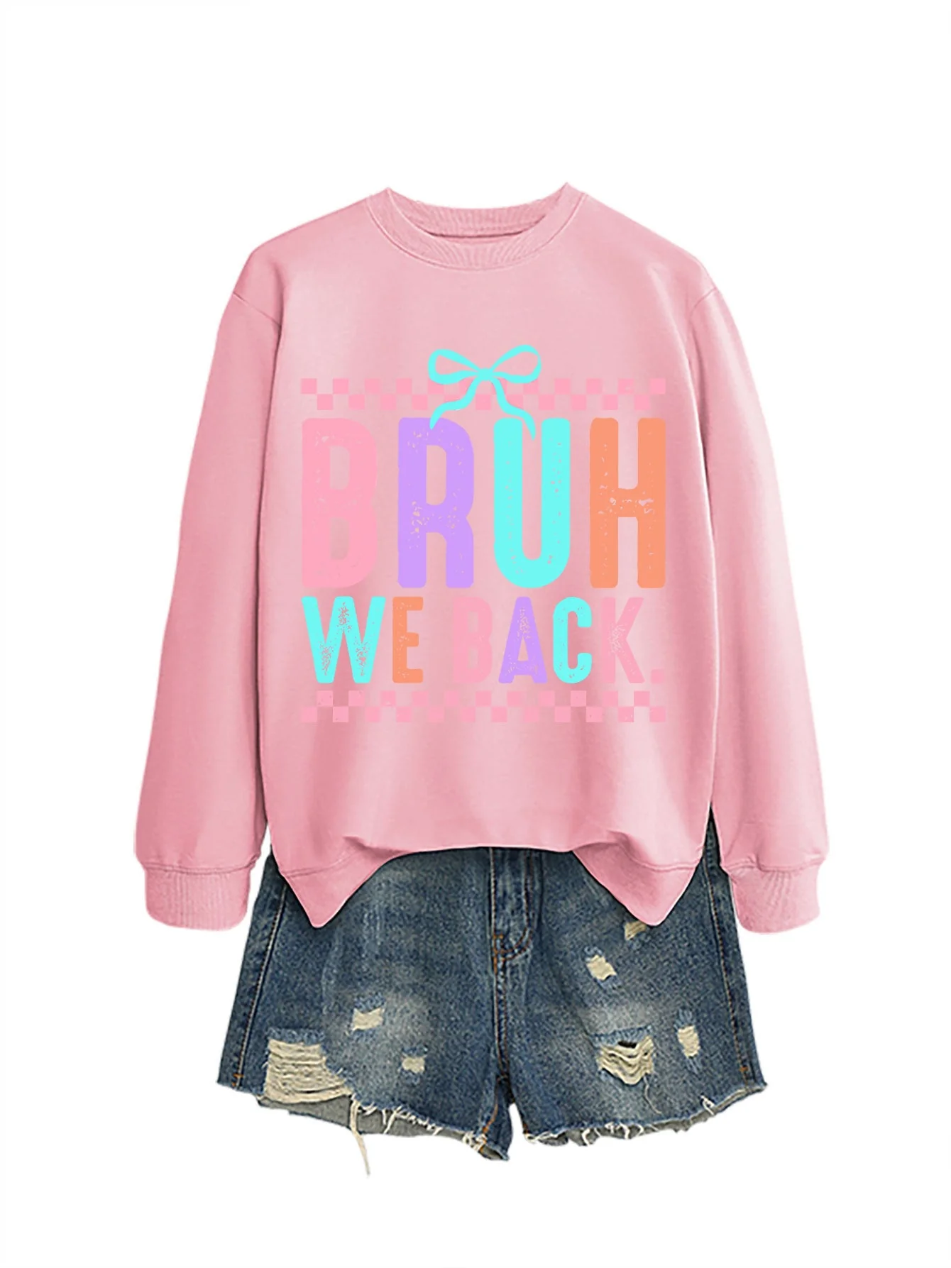 Damen Sweatshirt mit fröhlichem Druck und bequemer Passform - Image 10