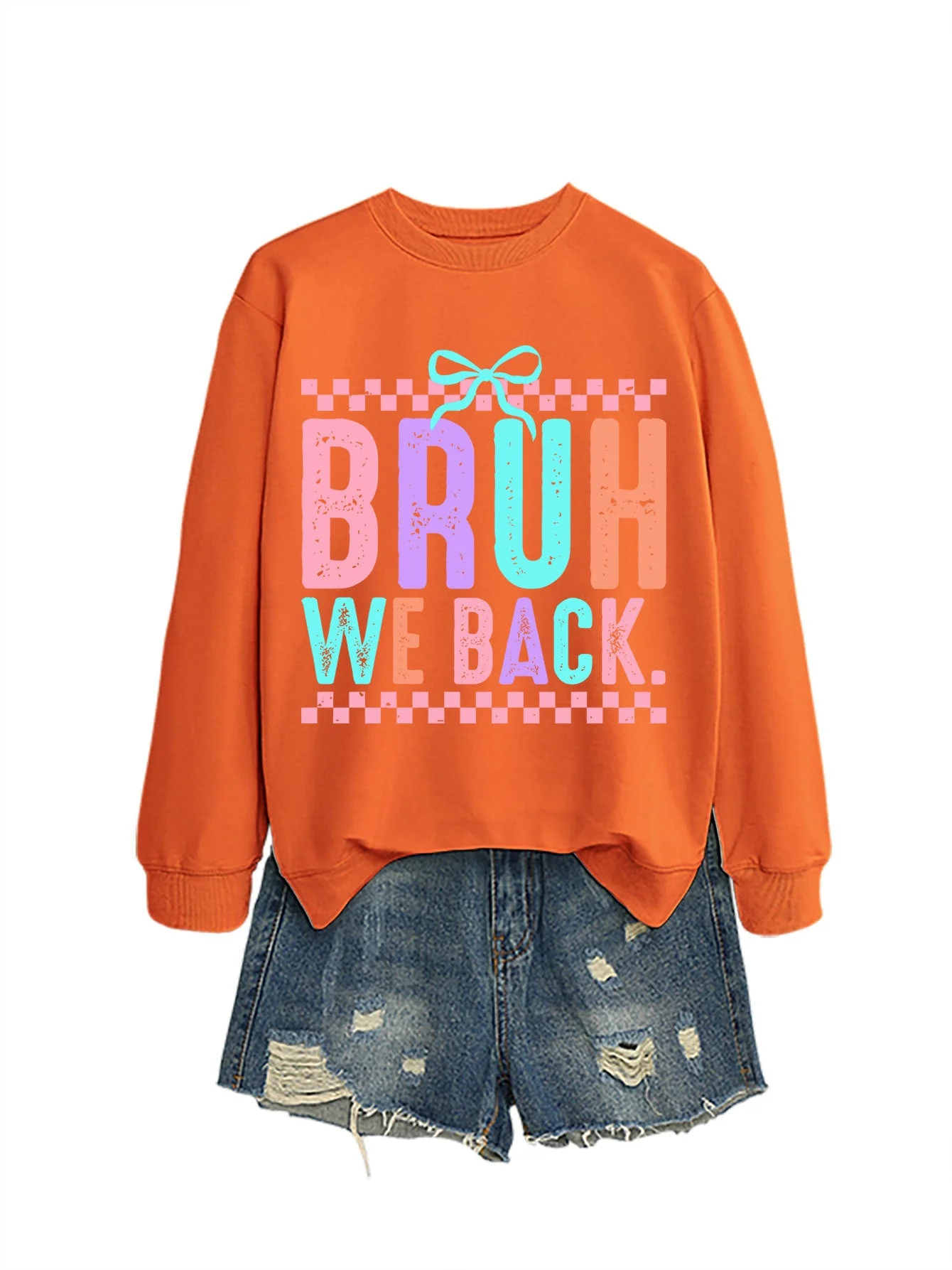 Damen Sweatshirt mit fröhlichem Druck und bequemer Passform - Image 13