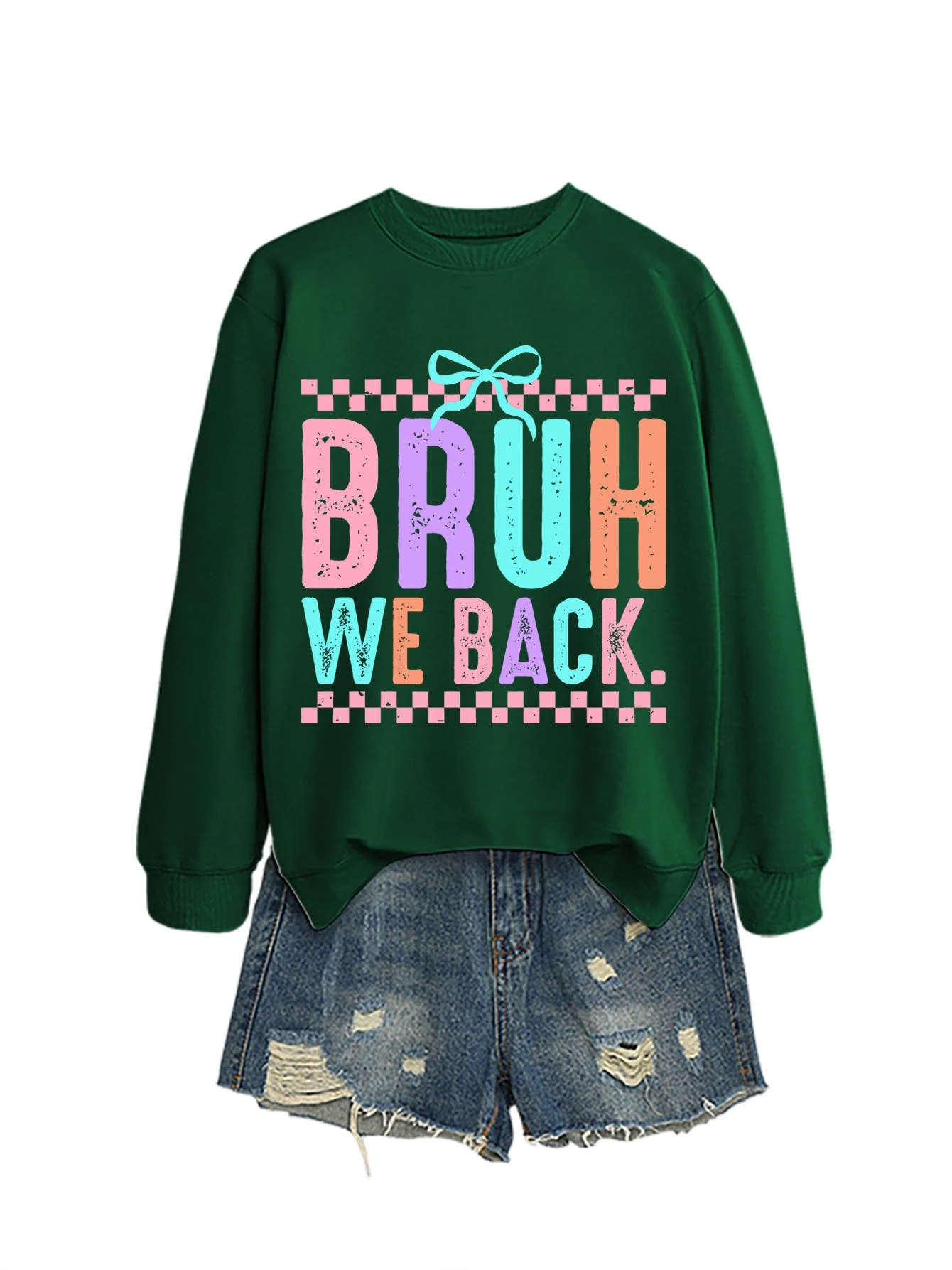 Damen Sweatshirt mit fröhlichem Druck und bequemer Passform - Image 7