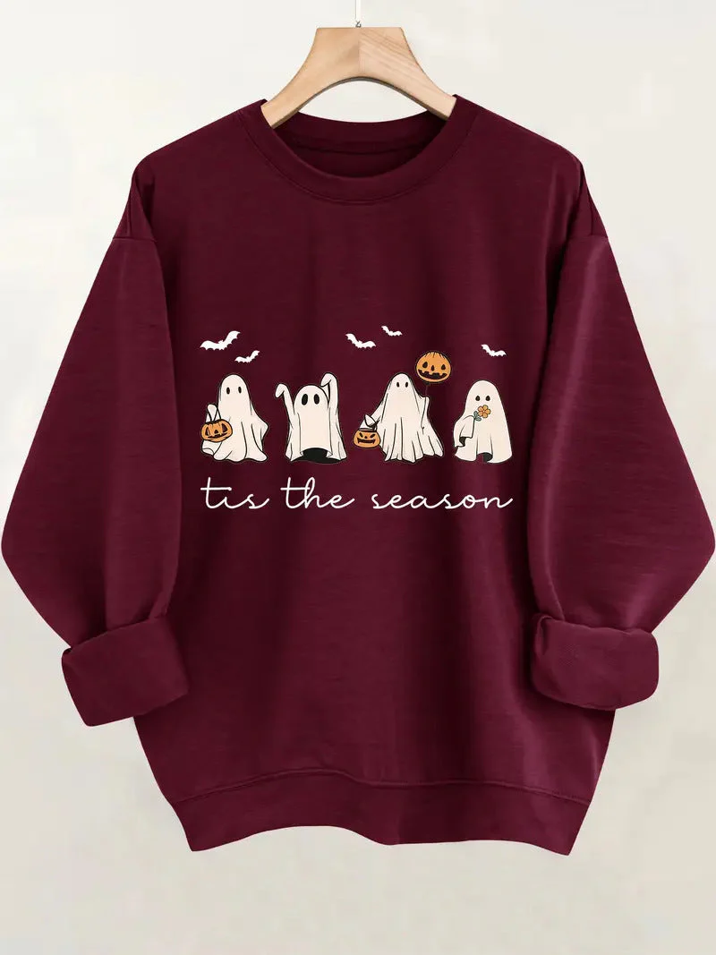 Damen Sweatshirt mit fröhlichem Halloween-Motiv und lässigem Schnitt - Image 6