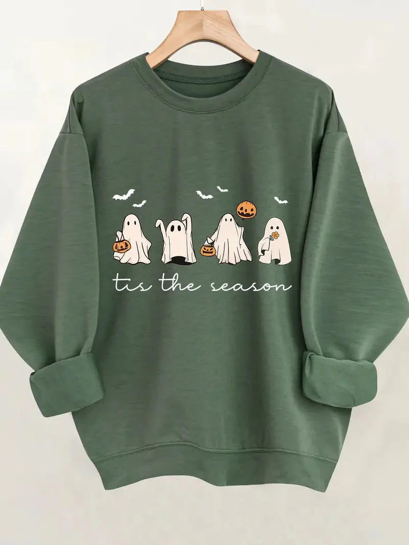 Damen Sweatshirt mit fröhlichem Halloween-Motiv und lässigem Schnitt - Image 7