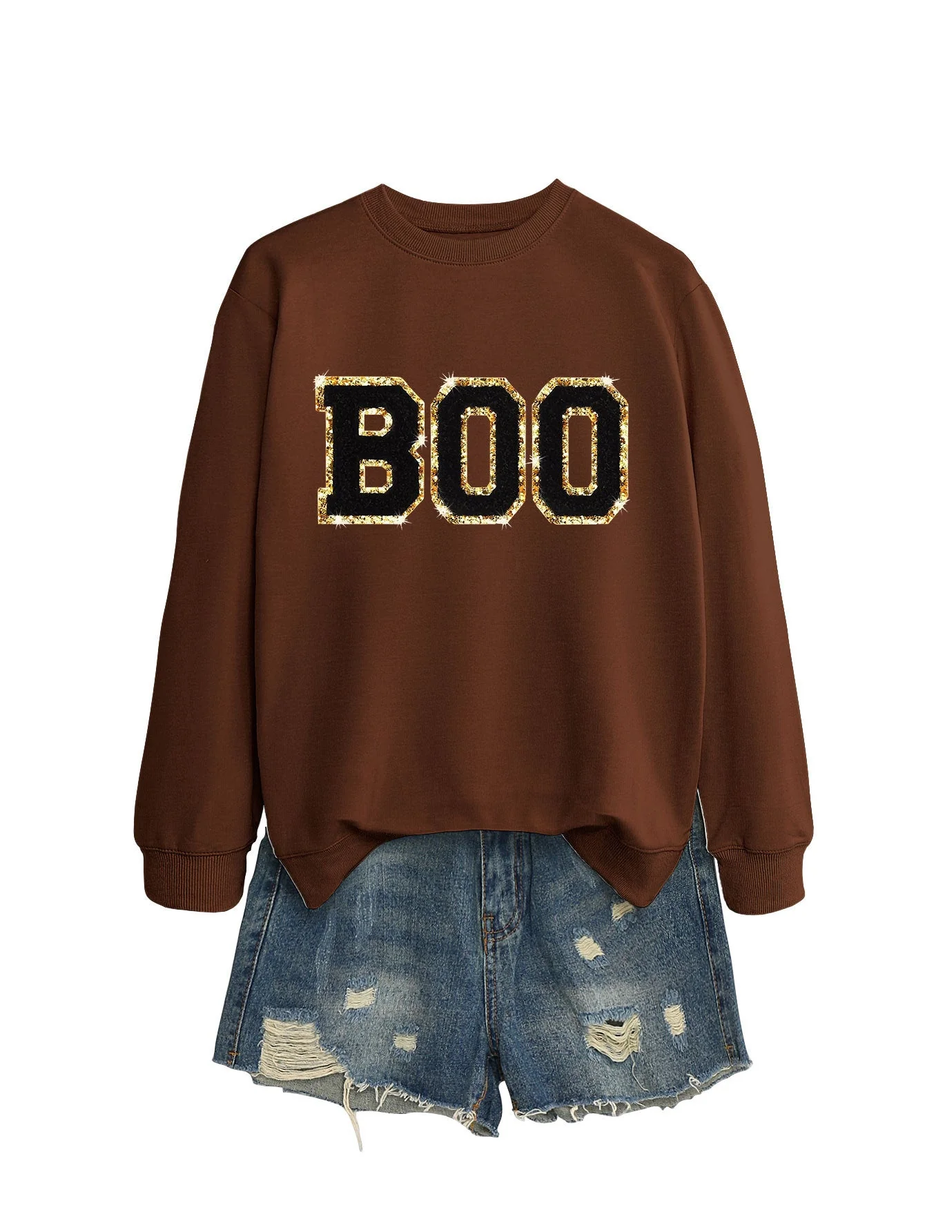 Damen Sweatshirt mit glitzerndem Aufdruck - Image 12