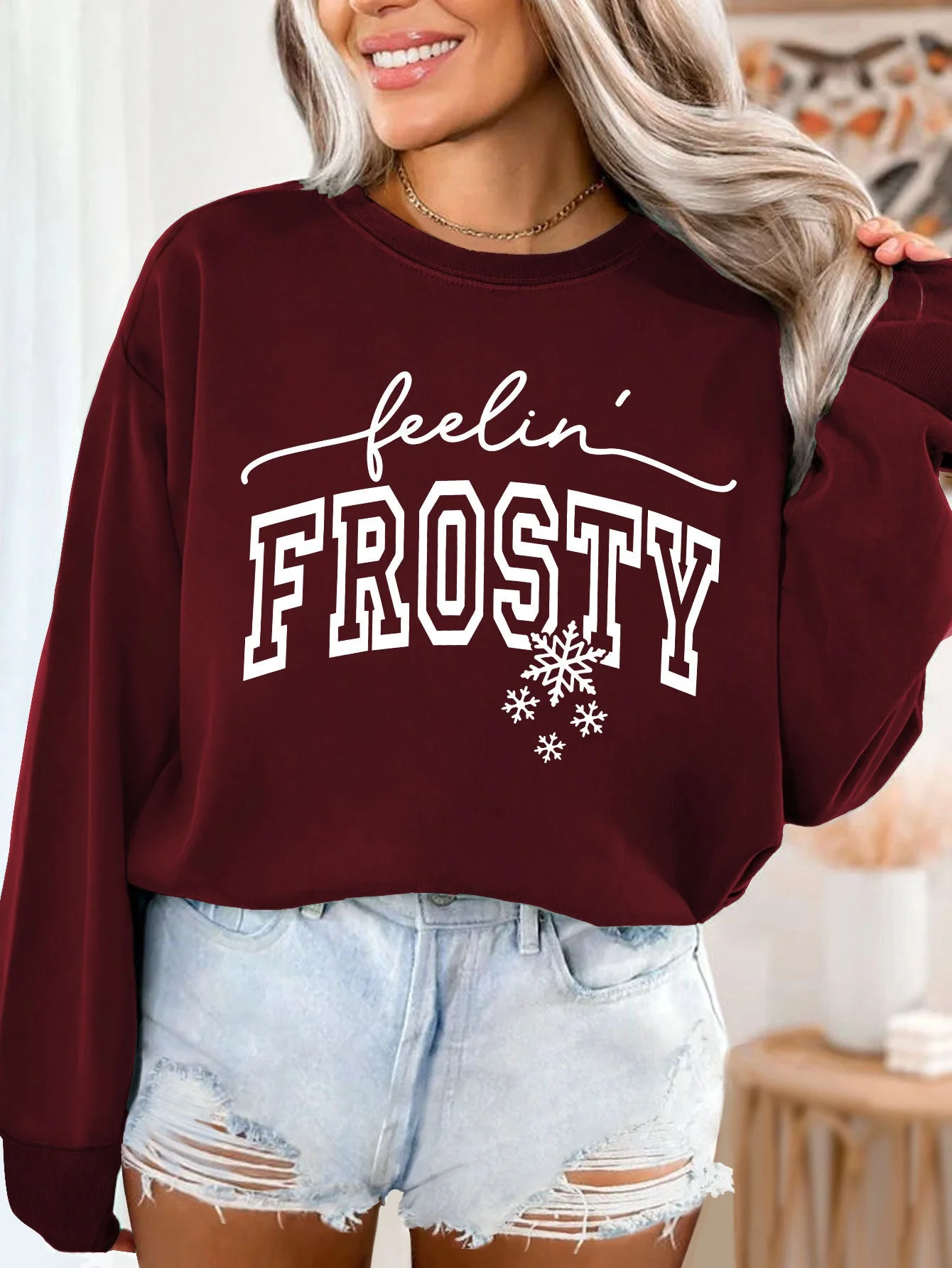 Damen Sweatshirt mit grafischem Aufdruck - Image 10