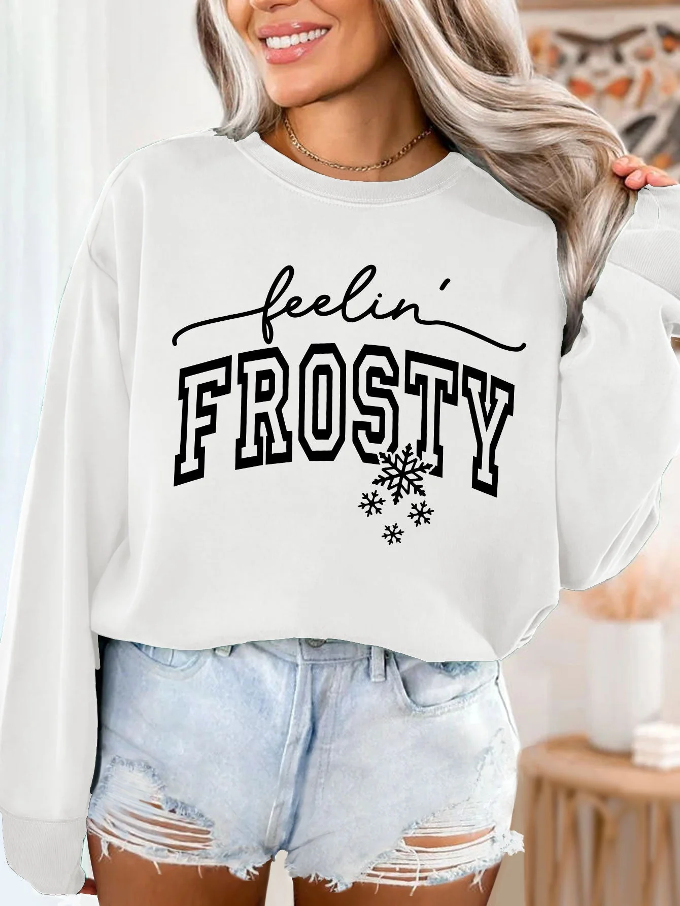 Damen Sweatshirt mit grafischem Aufdruck - Image 11