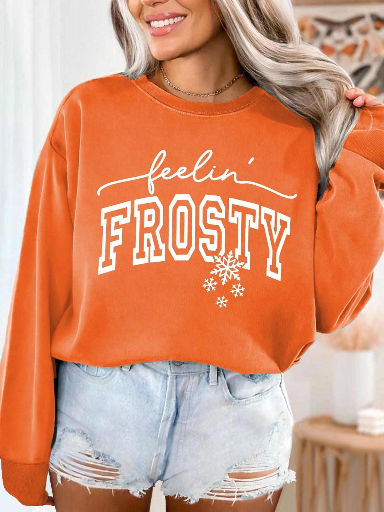 Damen Sweatshirt mit grafischem Aufdruck - Image 13
