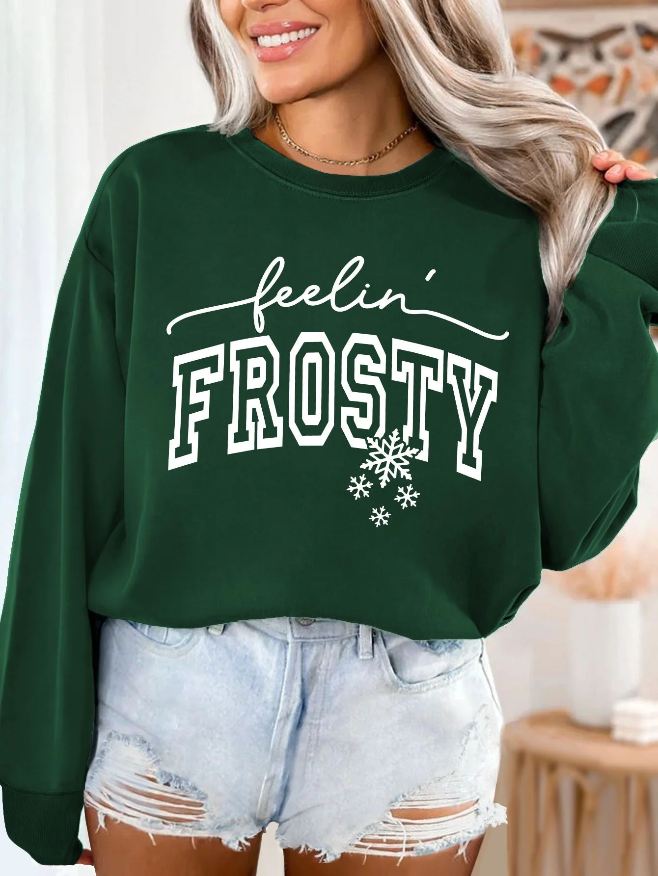Damen Sweatshirt mit grafischem Aufdruck - Image 14