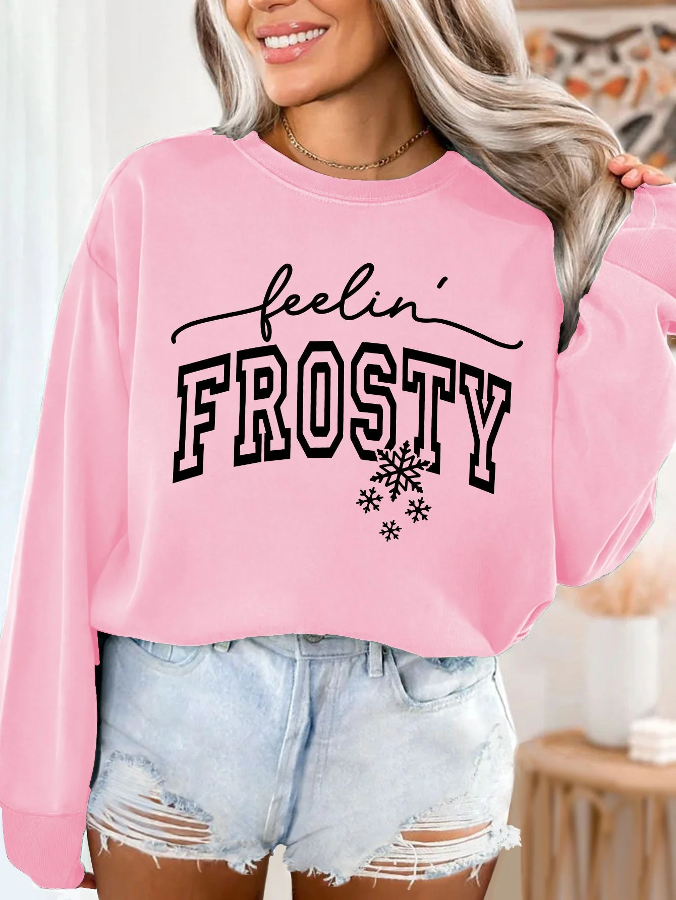 Damen Sweatshirt mit grafischem Aufdruck - Image 6