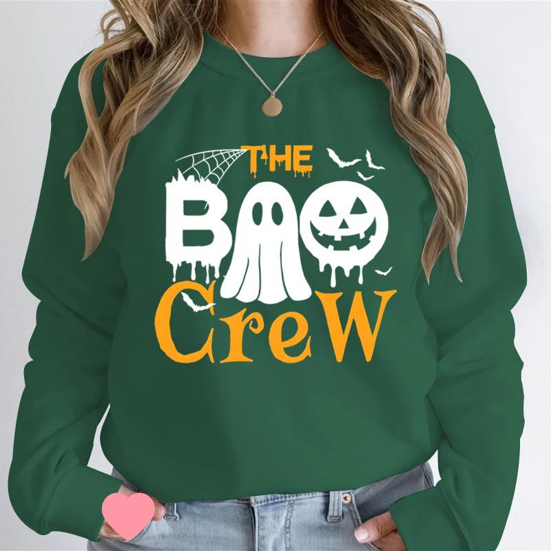 Damen Sweatshirt mit Halloween-Thema und kreativem Grafikdruck