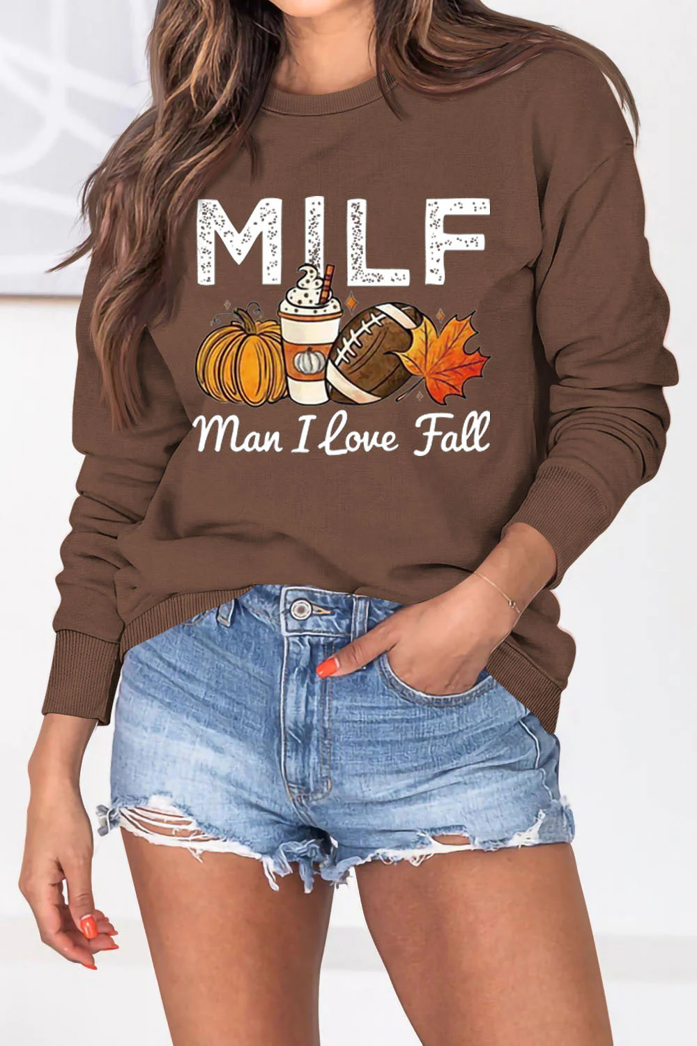 Damen Sweatshirt mit herbstlichem Essenzen-Motiv und inspirierendem Schriftzug - Image 12