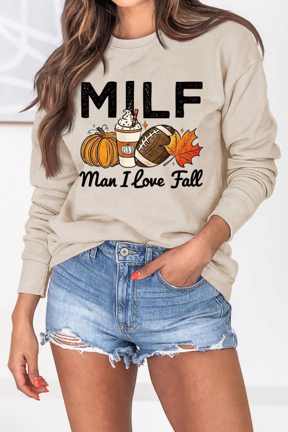 Damen Sweatshirt mit herbstlichem Essenzen-Motiv und inspirierendem Schriftzug - Image 7