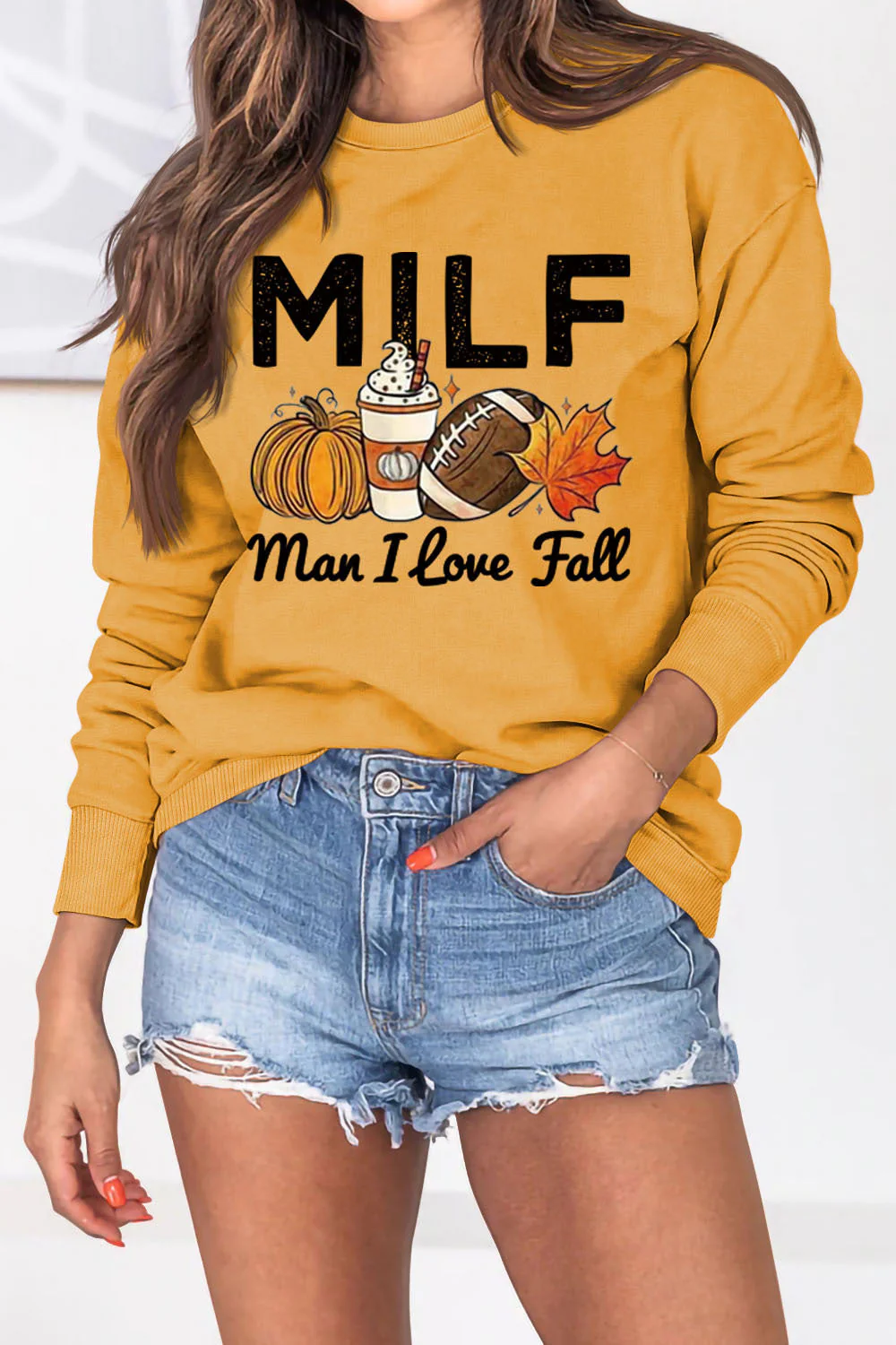 Damen Sweatshirt mit herbstlichem Essenzen-Motiv und inspirierendem Schriftzug - Image 9