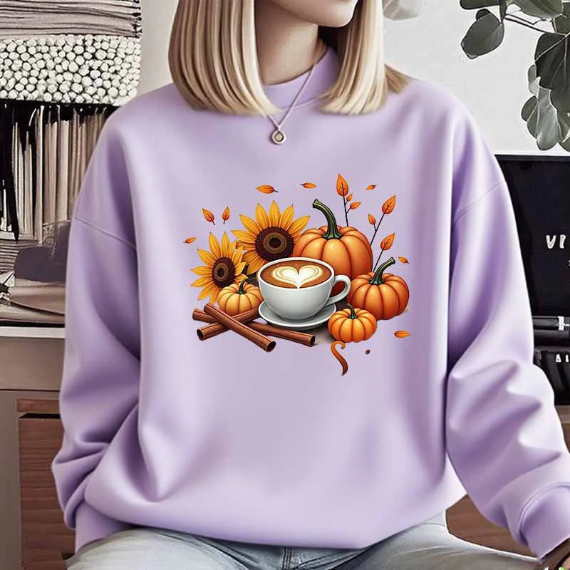 Damen Sweatshirt mit herbstlichem Motiv und besonderem Druck - Image 10