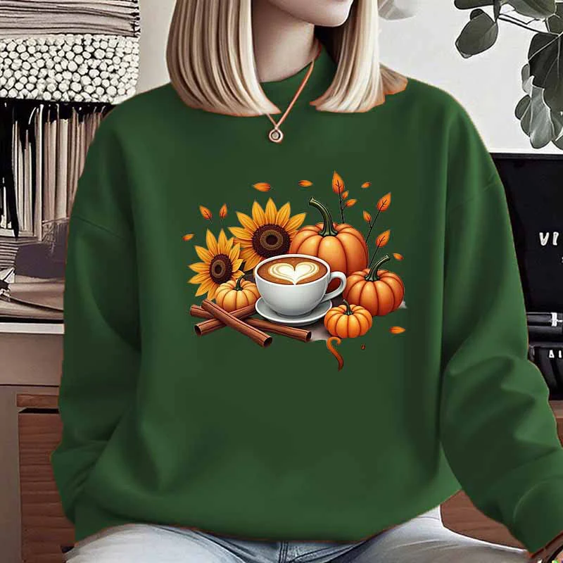 Damen Sweatshirt mit herbstlichem Motiv und besonderem Druck - Image 11